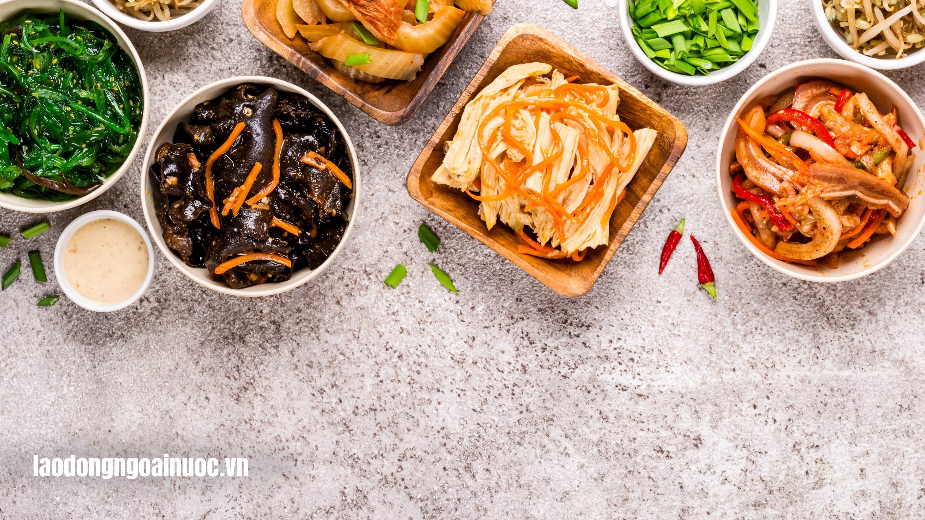 Tổng quan về chế biến thức ăn kèm ở Nhật